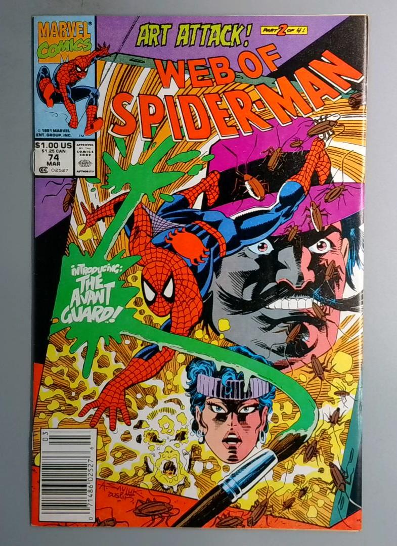 Web of Spider-Man #74 Newsstand Edition Marvel 1991
