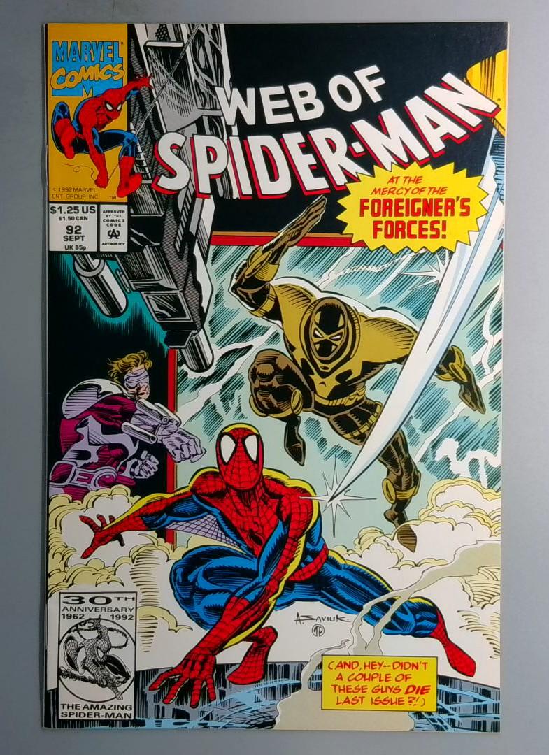 Web of Spider-Man #92 Direct Edition Marvel 1992