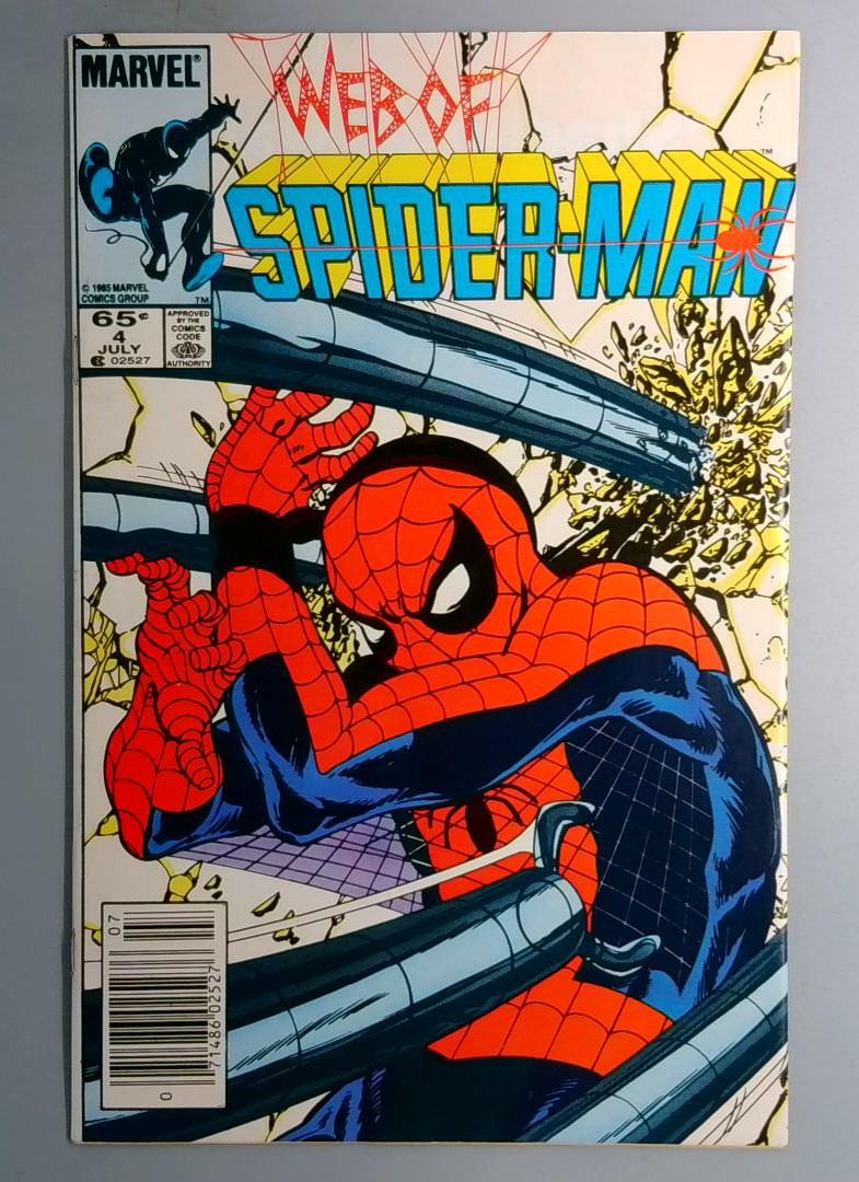 Web of Spider-Man #4 Newsstand Edition Marvel 1985