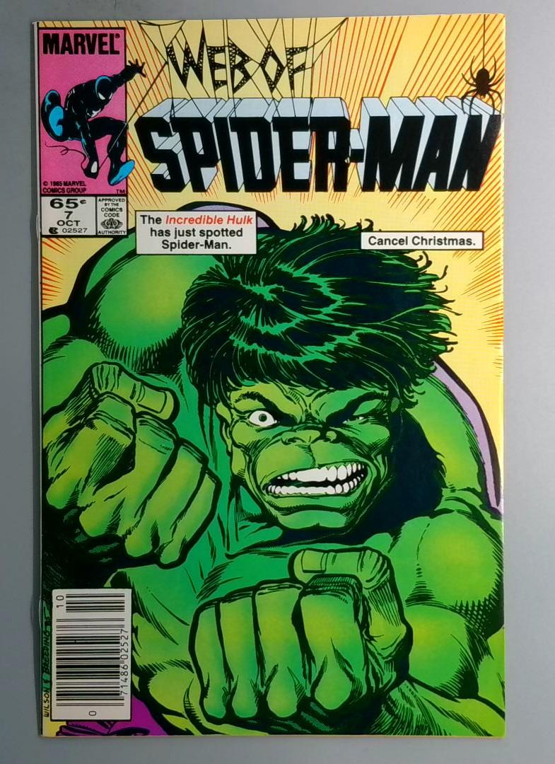 Web of Spider-Man #7 Newsstand Edition Marvel 1985