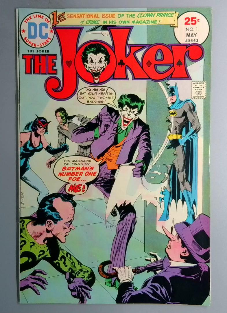Joker #1 VF- 1st Appearance of the Joker Acid Spray Flower on Lapel DC 1975