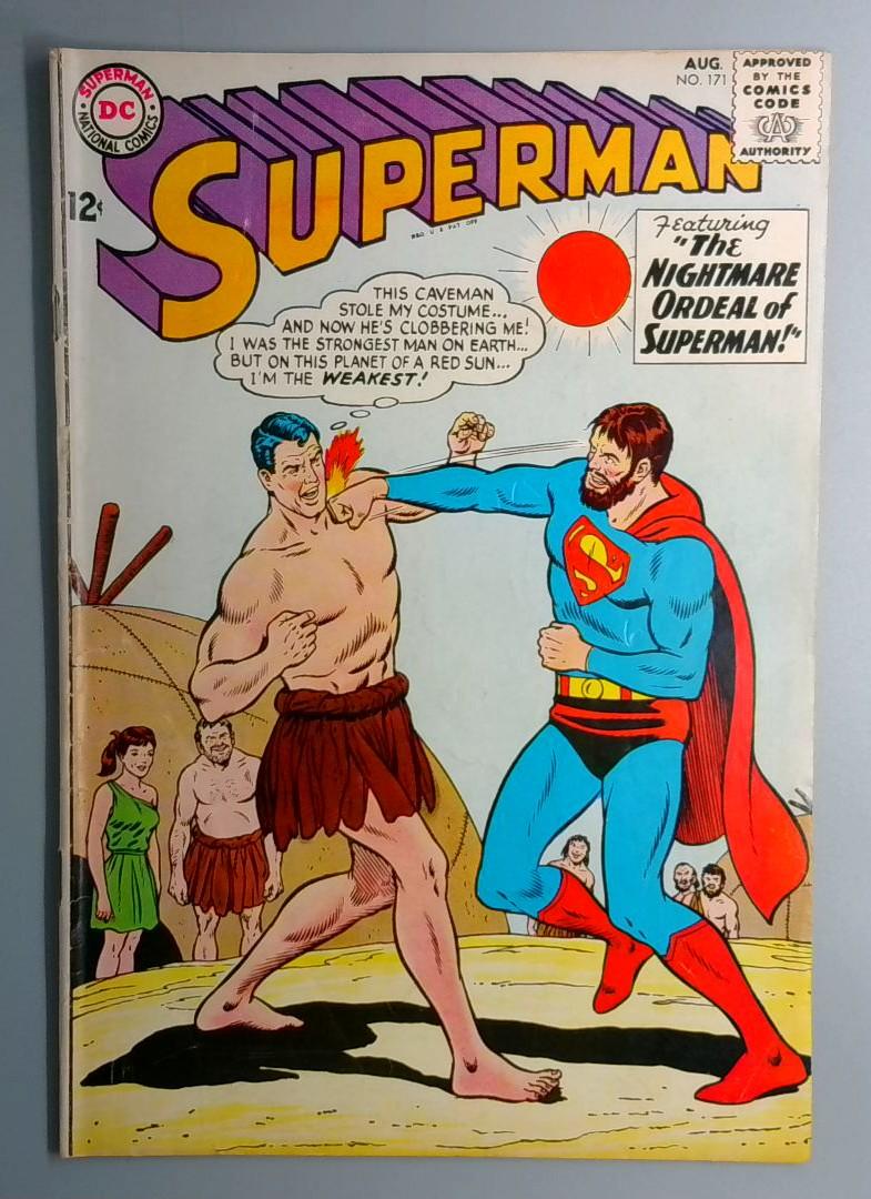 Superman #171 VG+ Red Sun Issue, DC 1964
