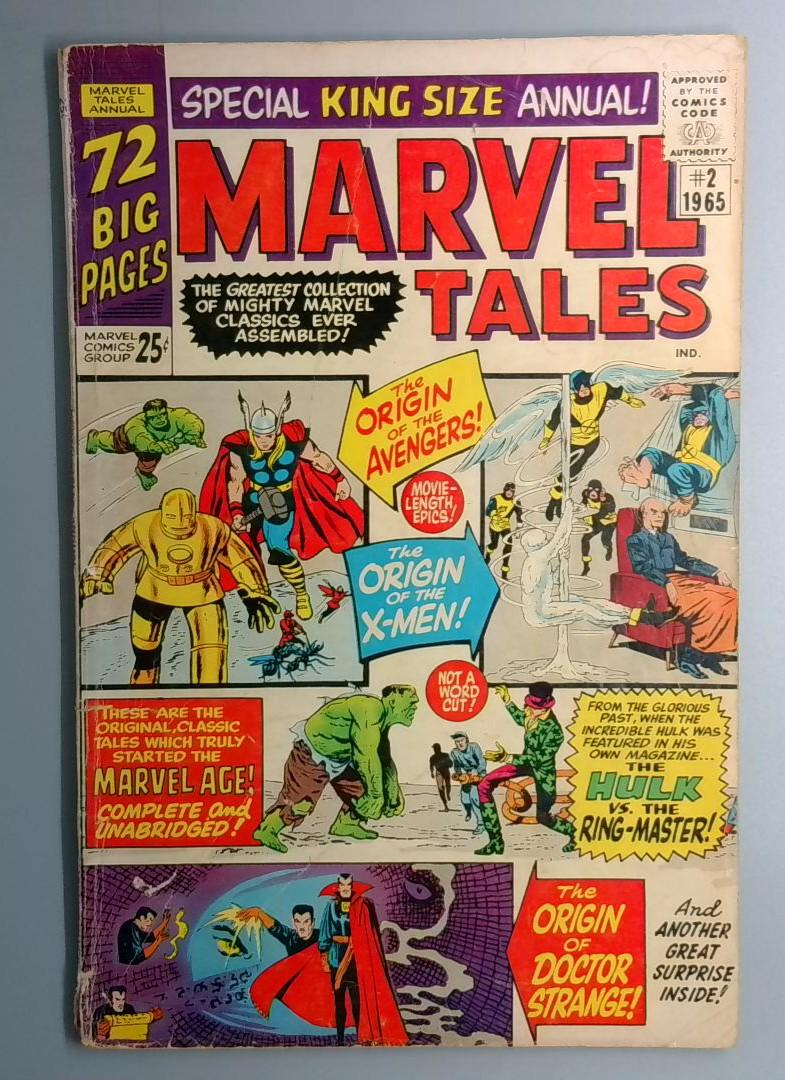Marvel Tales #2 VG- Reprints Uncanny X-Men 1 Marvel 1965