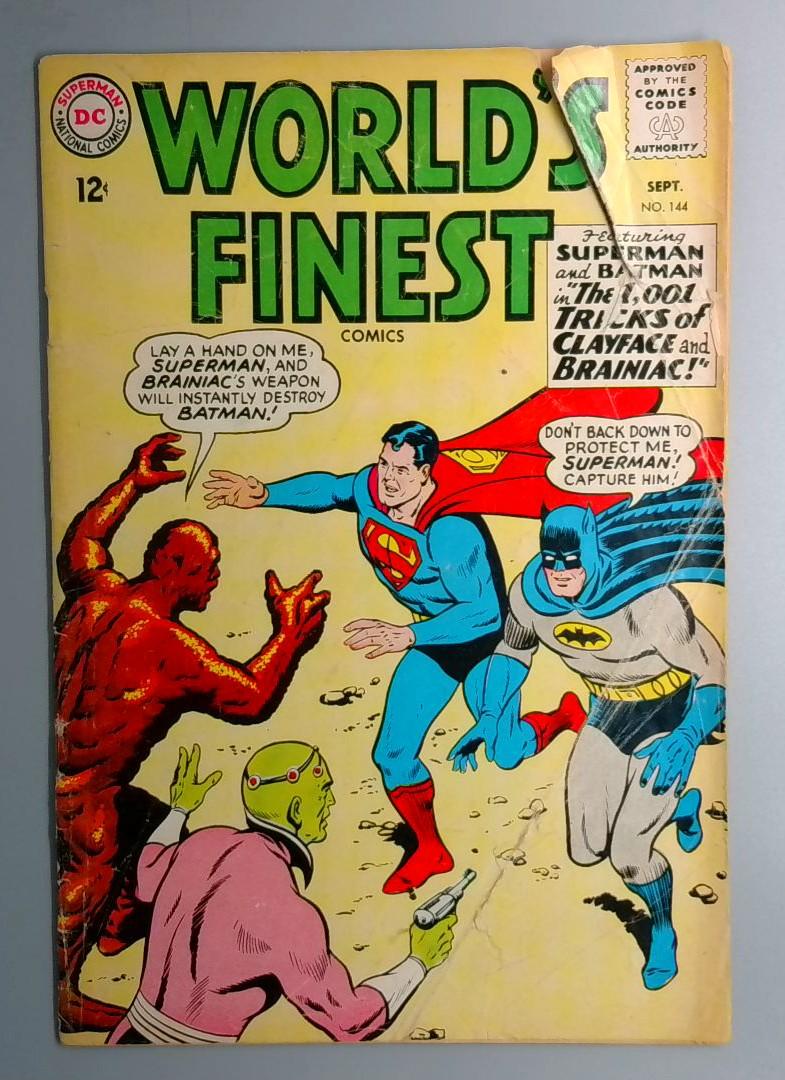 Worlds Finest Comics #144 Clayface DC 1964