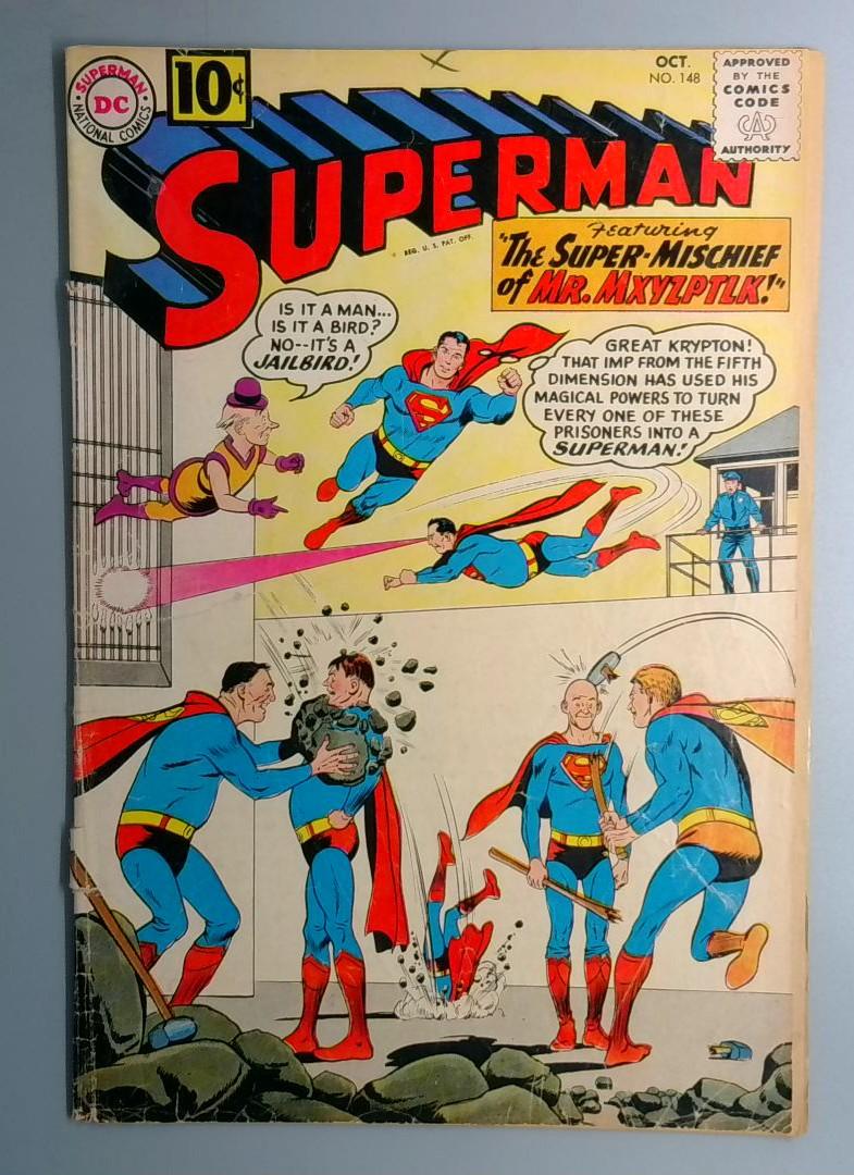 Superman #148 Detached Cover, DC 1961
