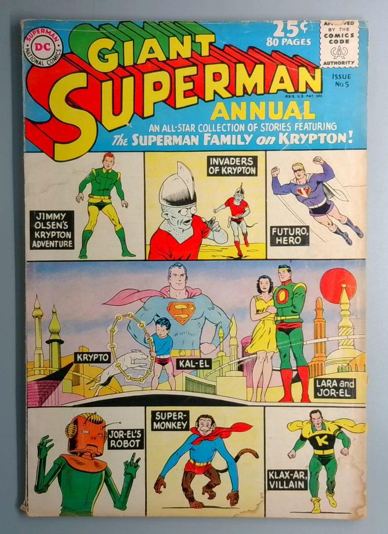 Superman Annual #5 VG- DC 1962