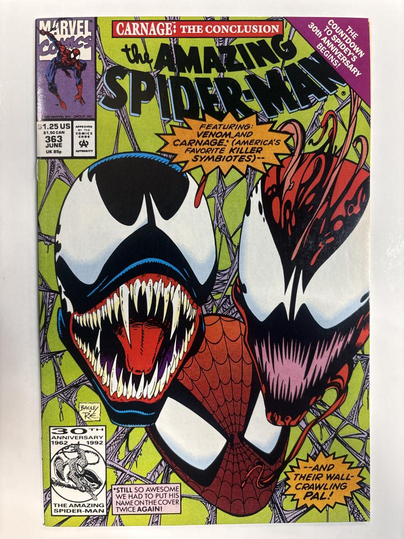 Amazing Spider-Man #363 VF Carnage Direct Edition Marvel 1992