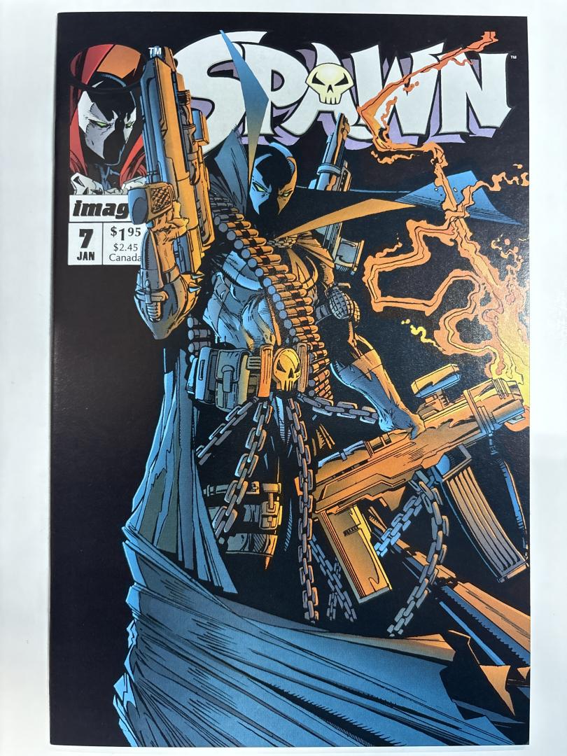 Spawn #7 NM Poster of Spawnmoblie #2 in Centerfold Direct Edition Image 1993