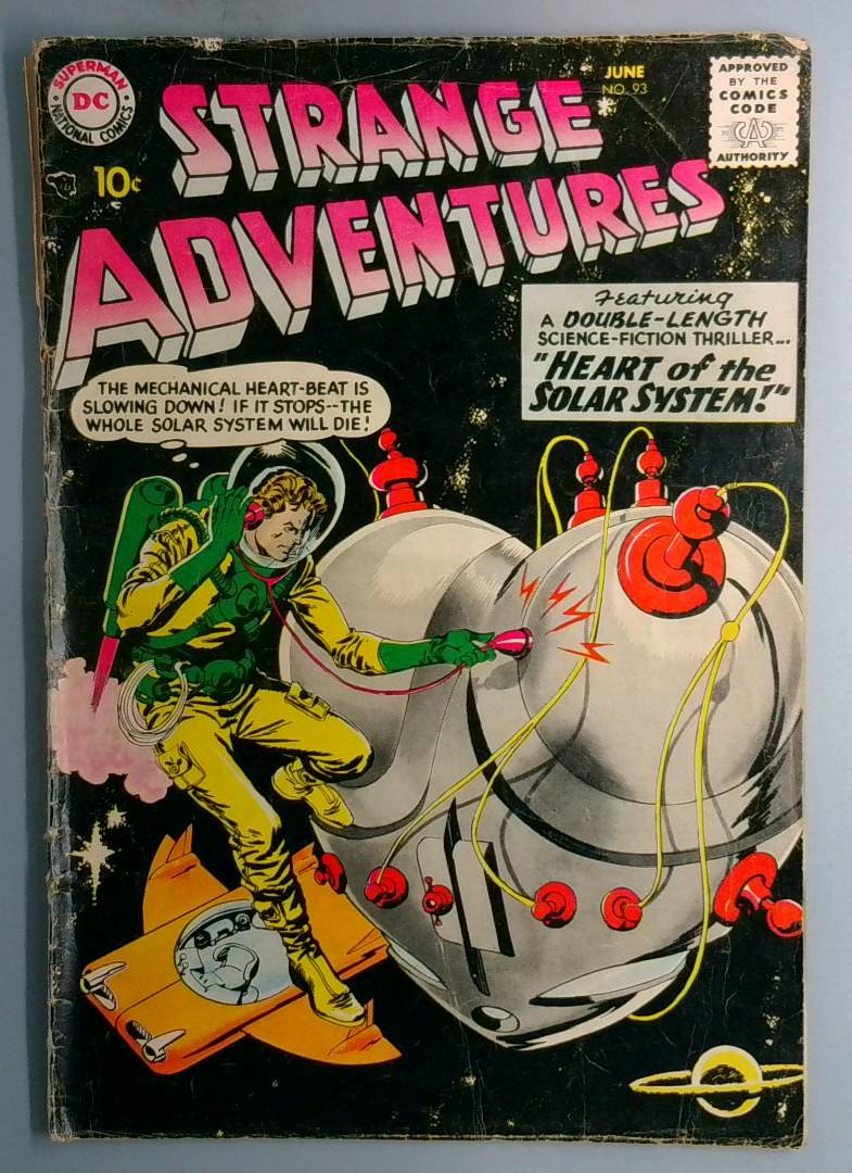 Strange Adventures #93 VG- Top Spine Split, DC 1958