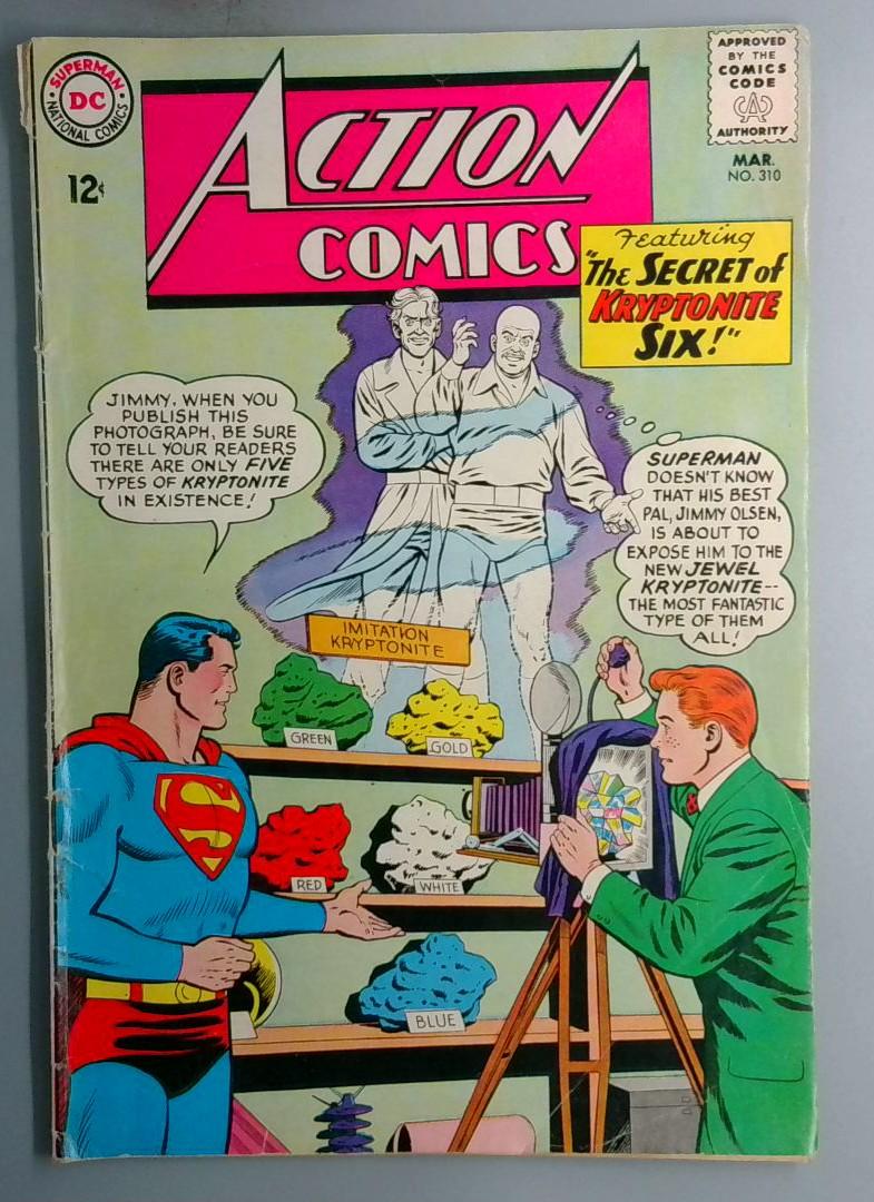 Action Comics #310 VG Debut of Jewel Kryptonite DC 1964