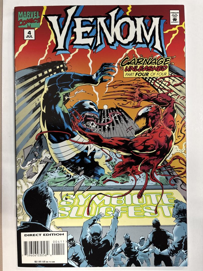 Venom Carnage Unleashed #4 VF+ Marvel 1992