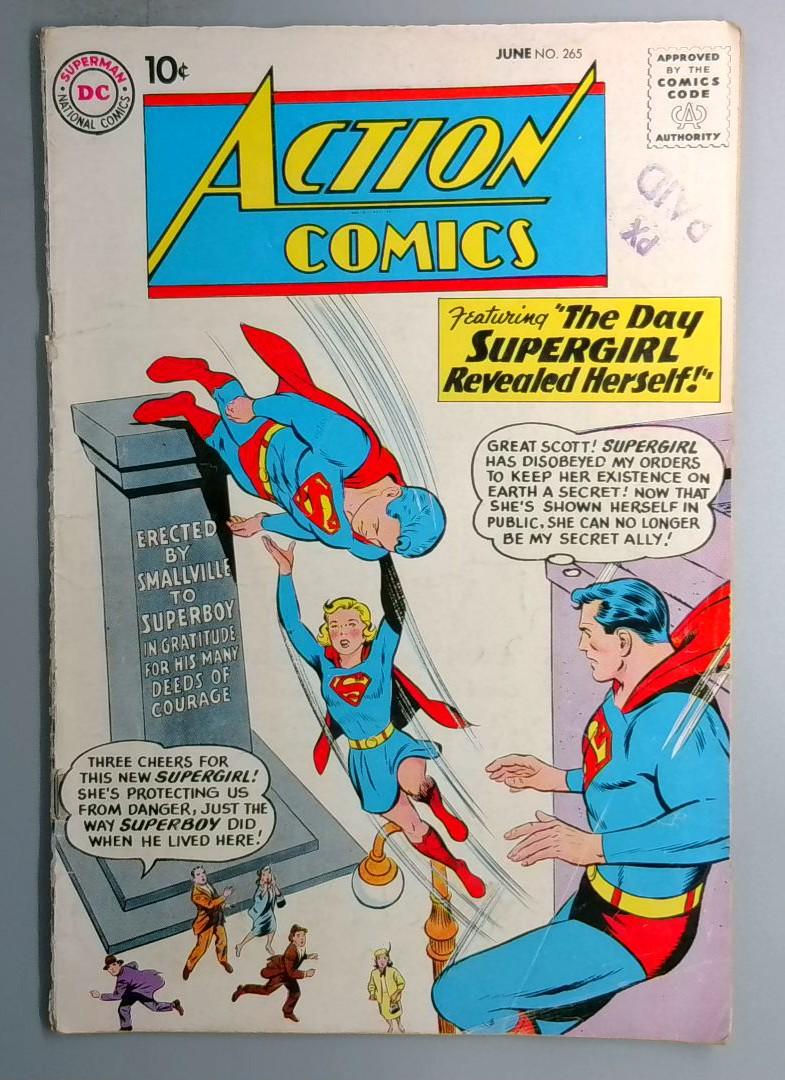 Action Comics #265 VG Supergirl DC 1960