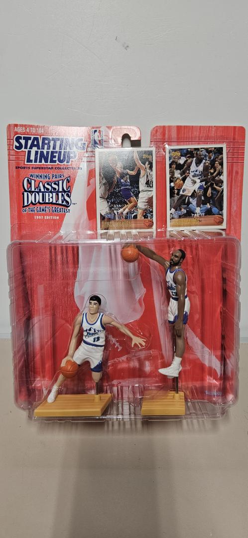 Karl Malone and John Stockton Starting Lineup Classic Doubles Kenner 1997