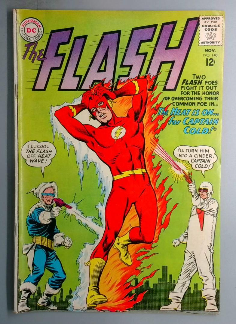 Flash #140 FN- 1st Appearance of Heat Wave Mick Rory DC 1963