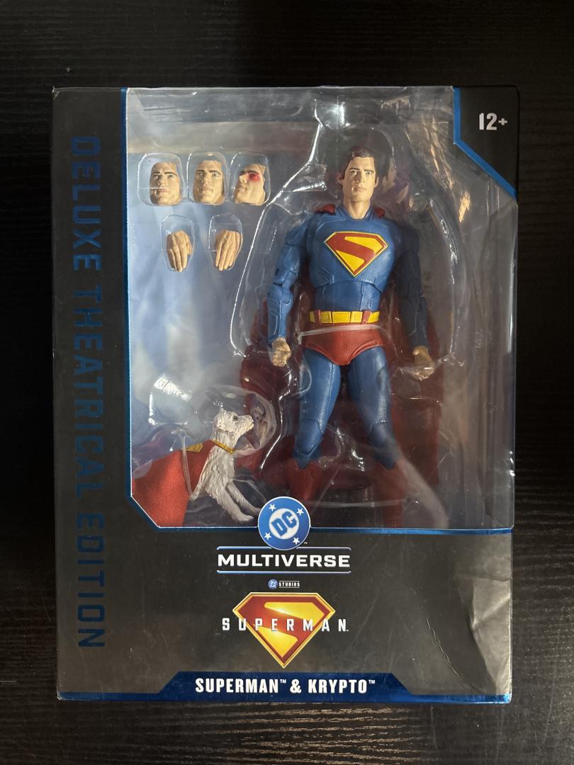 Superman and Krypto DC Multiverse McFarlane Toys Deluxe Edition
