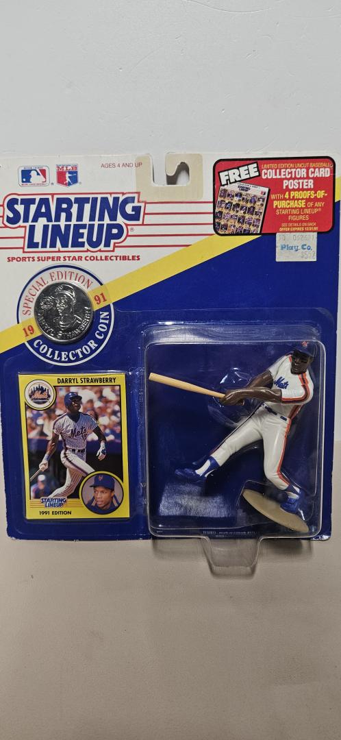 Darryl Strawberry Starting Lineup Sports Super Star Collectibles 1991