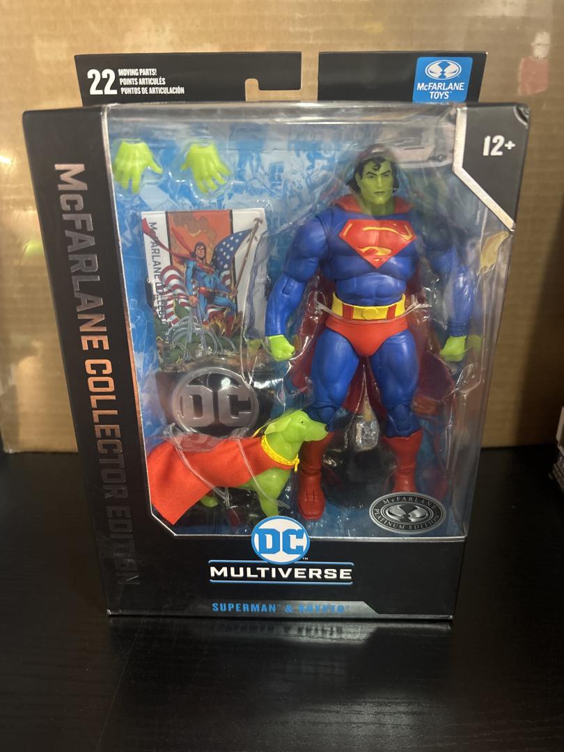 Superman and Krypto DC Multiverse McFarlane Toys