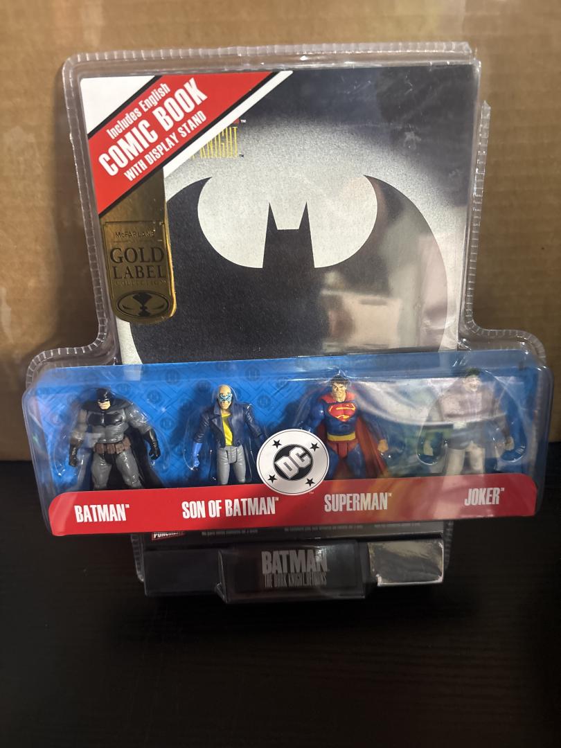 McFARLANE  Batman Dark Knight Returns 4-Pack Gold Label Collection New 