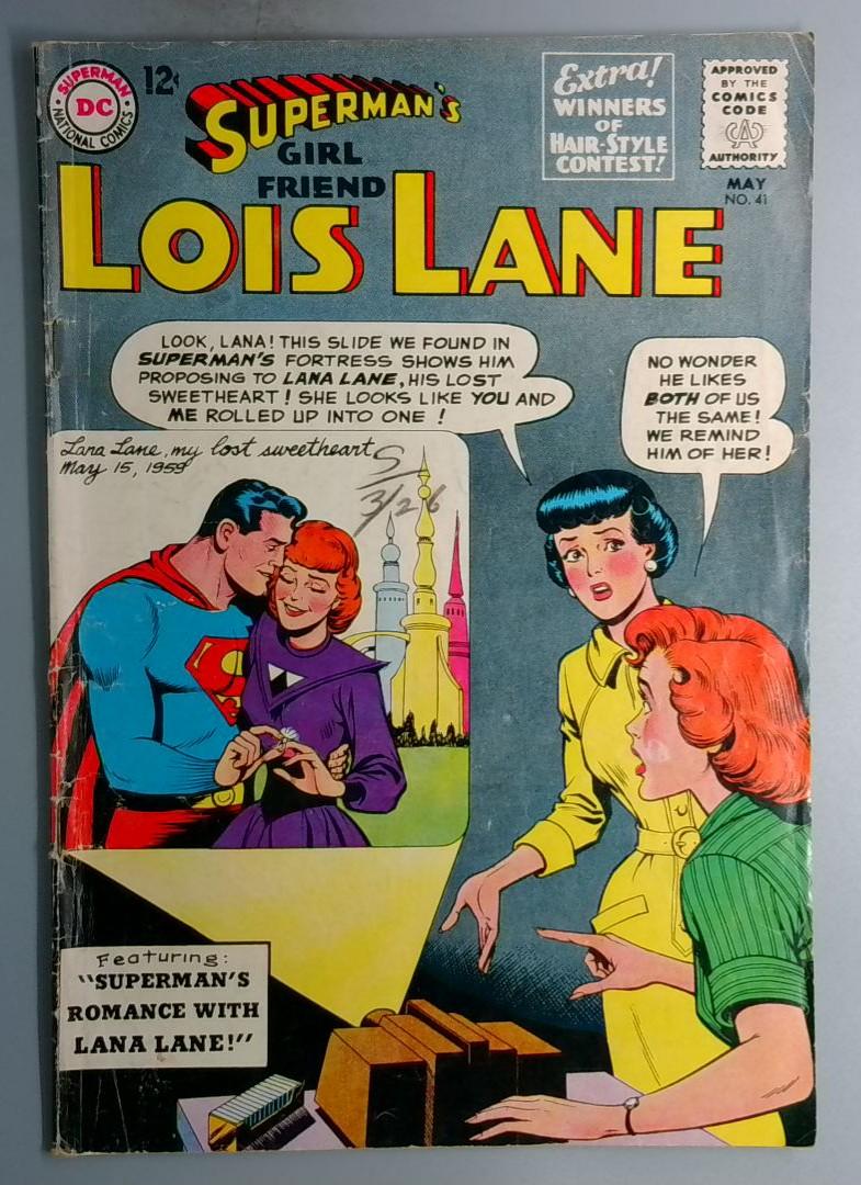 Supermans Girlfriend, Lois Lane #41 VG+ DC 1963