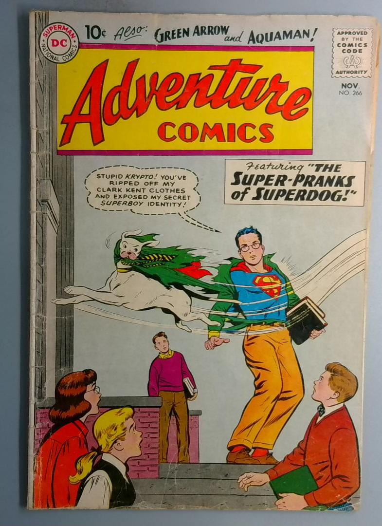 Adventure Comics #266 GD+ 1st Aquagirl, Centerfold Detached DC 1959