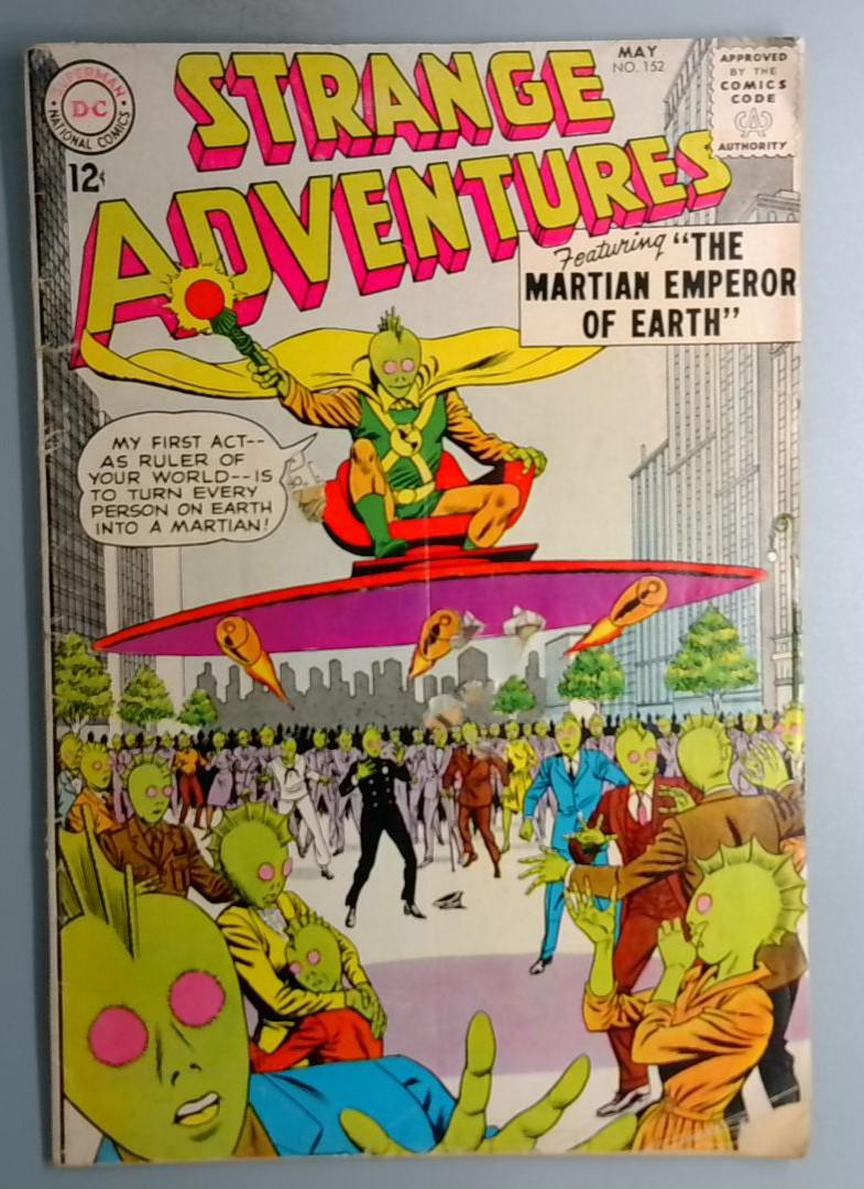 Strange Adventures #152 Holes on Cover, DC 1963