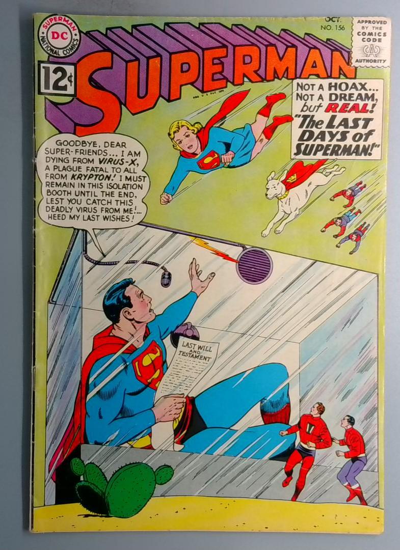Superman #156 VG DC 1962