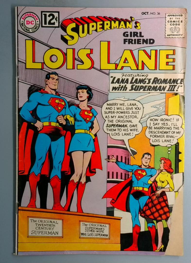 Supermans Girlfriend, Lois Lane #36 DC 1962