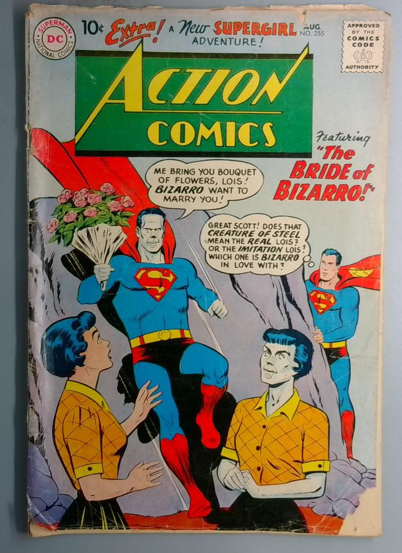 Action Comics #255 GD 1st Appearance of Bizarro Lois Lane DC 1959