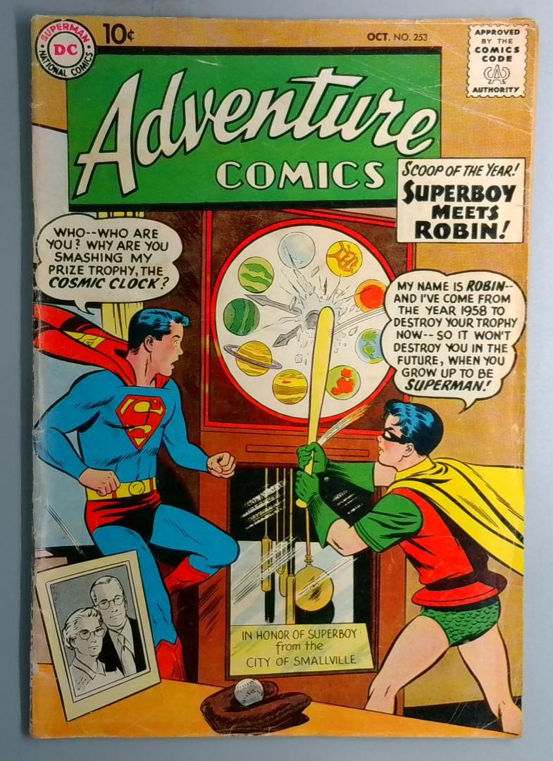 Adventure Comics #253 VG 1st Superboy Meets Robin DC 1958