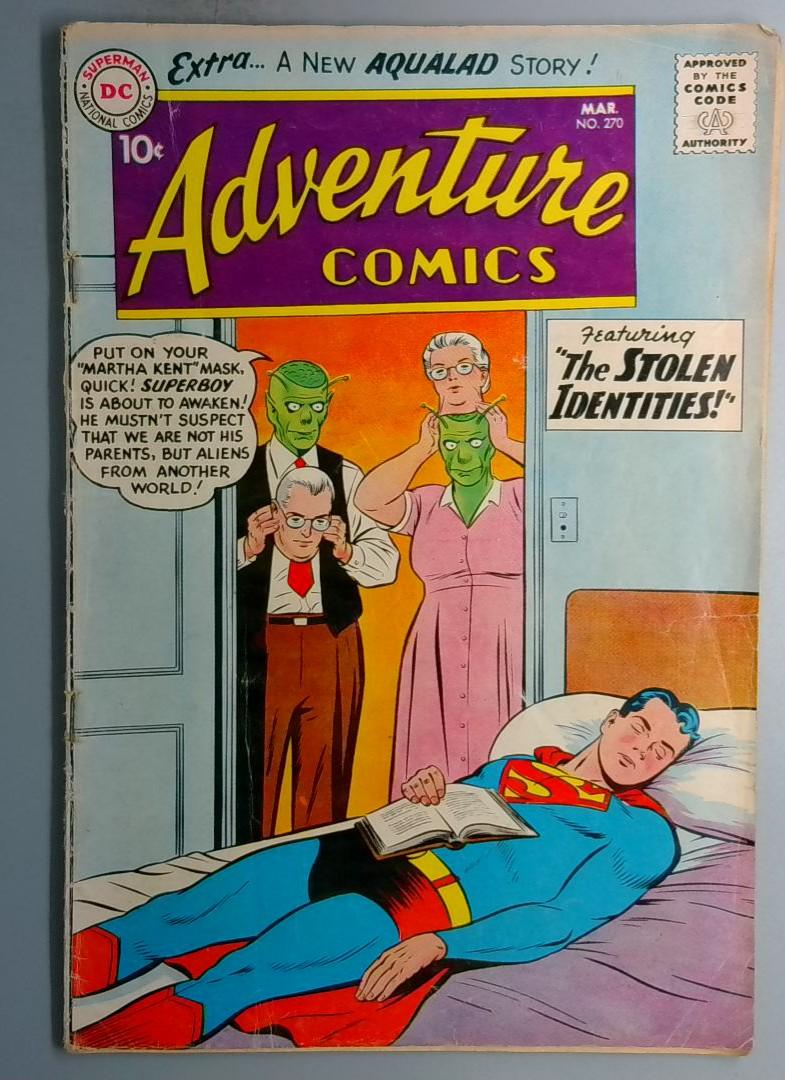 Adventure Comics #270 VG 2nd Appearance of Aqualad, 1st Aqua-Cave, DC 1960