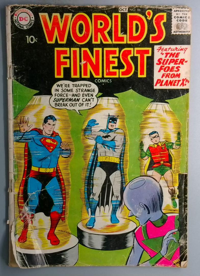 Worlds Finest Comics #96 VERY RARE! Cover Date Is Incorrect DC 1958