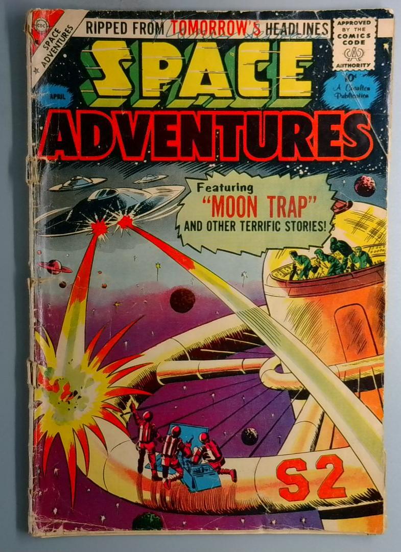 Space Adventures #28 GD- Centerfold Detached, READER Charlton 1959