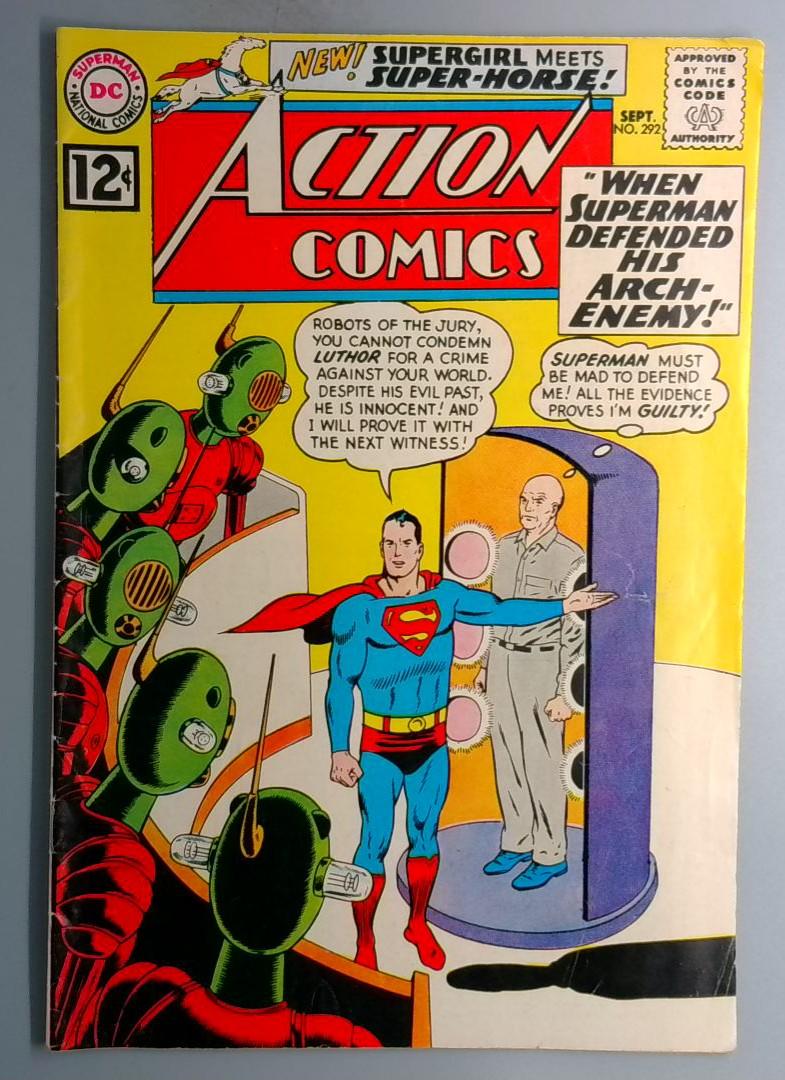 Action Comics #292 VG- Comet the Super Horse, DC 1962