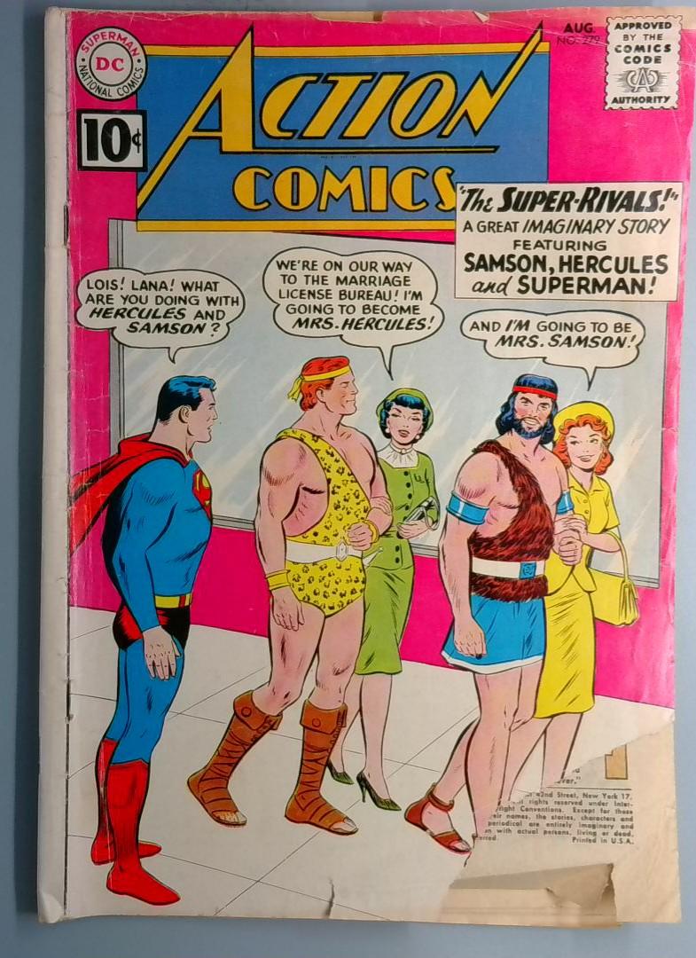 Action Comics #279 Cover Damage, SEE PICS DC 1961