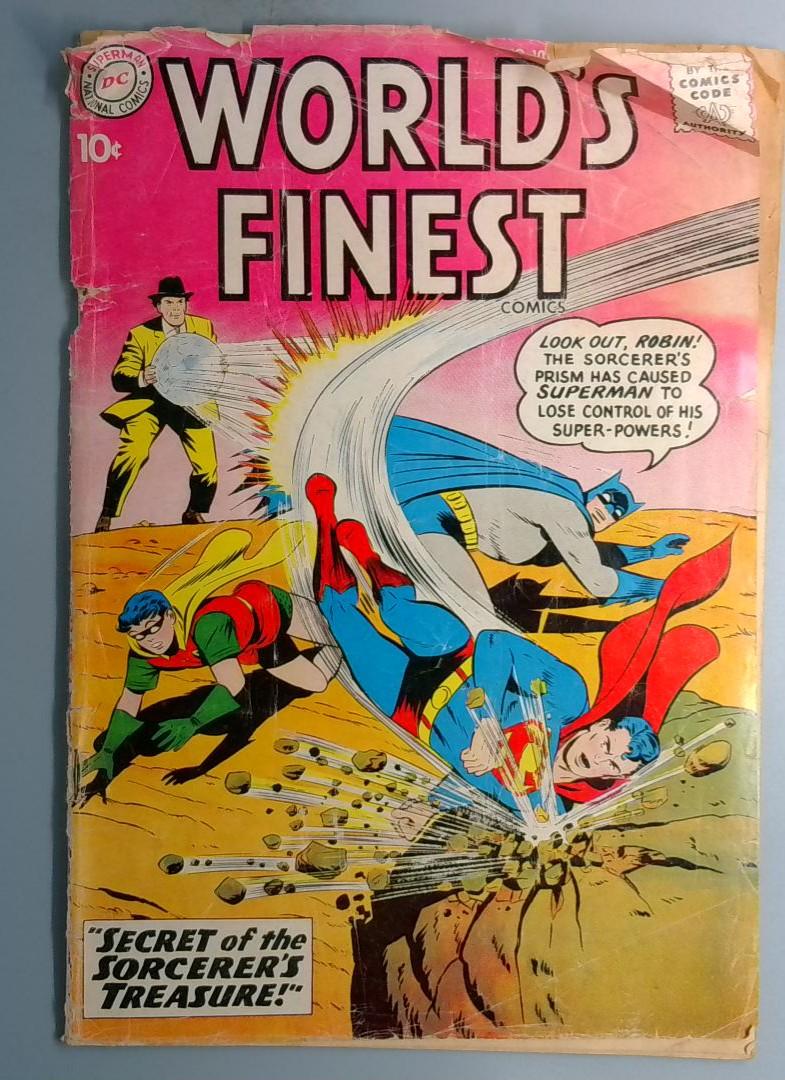Worlds Finest Comics #103 GD-, SEE PICS, Bottom Staple Detached, DC 1959