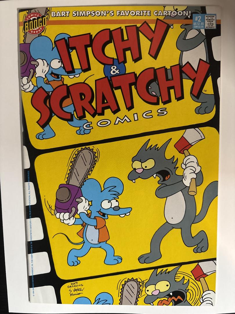 Itchy & Scratchy Comics #2 NM- Bongo Comics 1995