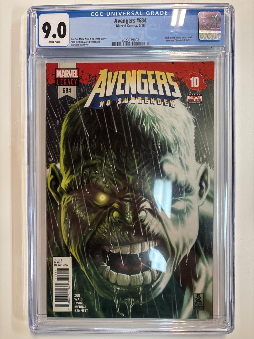 Avengers #684 9.0 CGC Marvel 2018