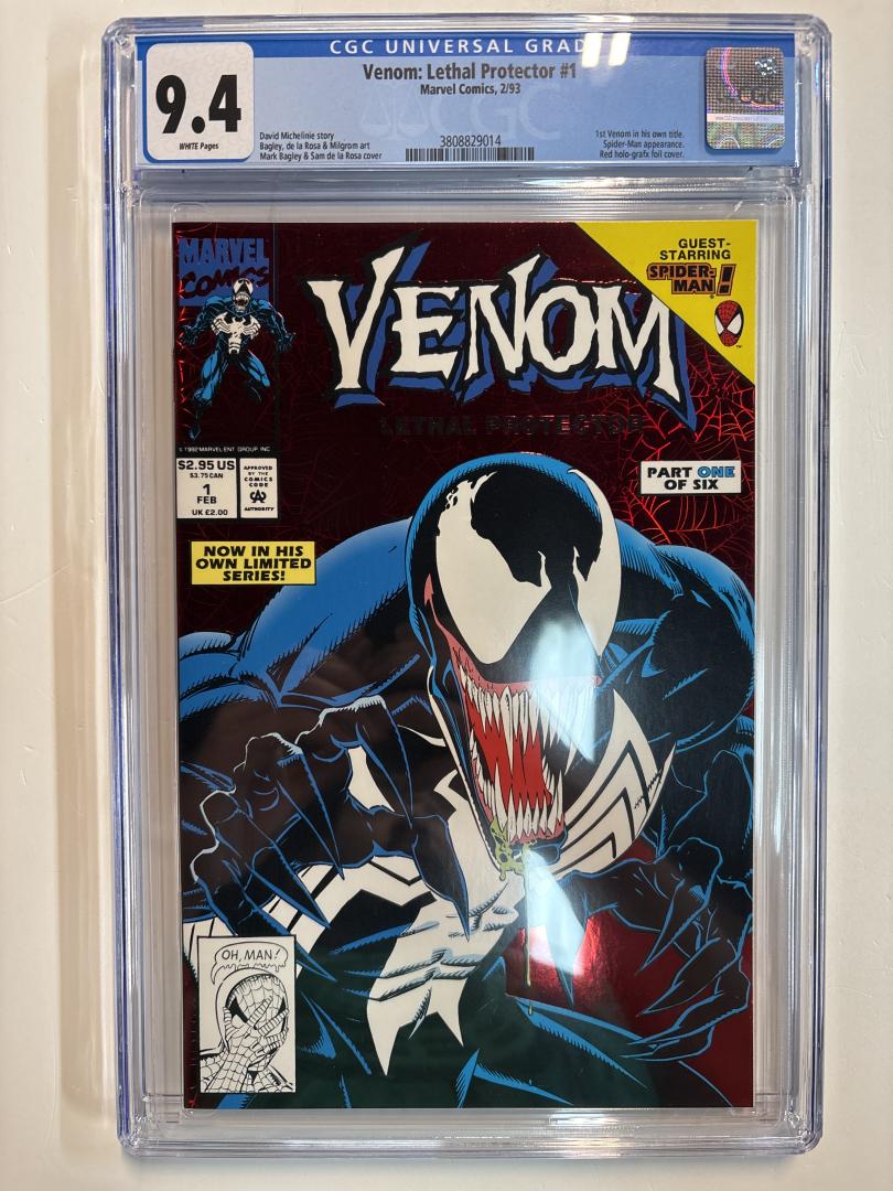 Venom: Lethal Protector #1 9.4 CGC Marvel 1993