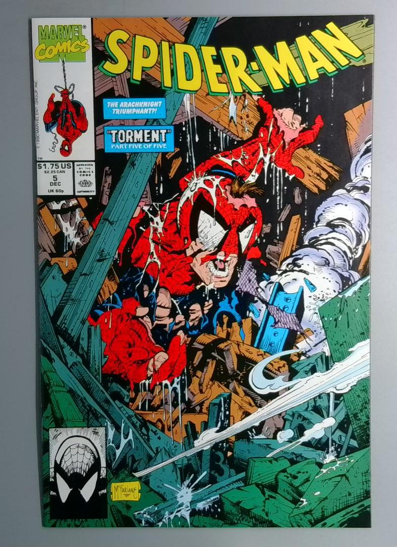 Spider-Man #5 VF+ McFarlane, Marvel 1990