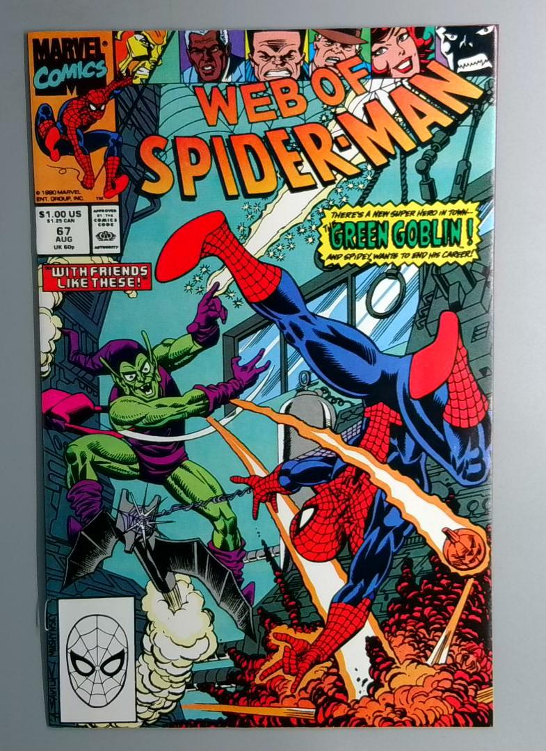 Web of Spider-Man #67 Green Goblin, Marvel 1990