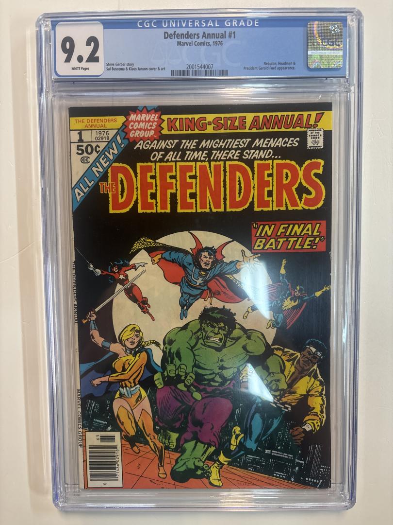 Defenders Annual #1 9.2 CGC Marvel 1976