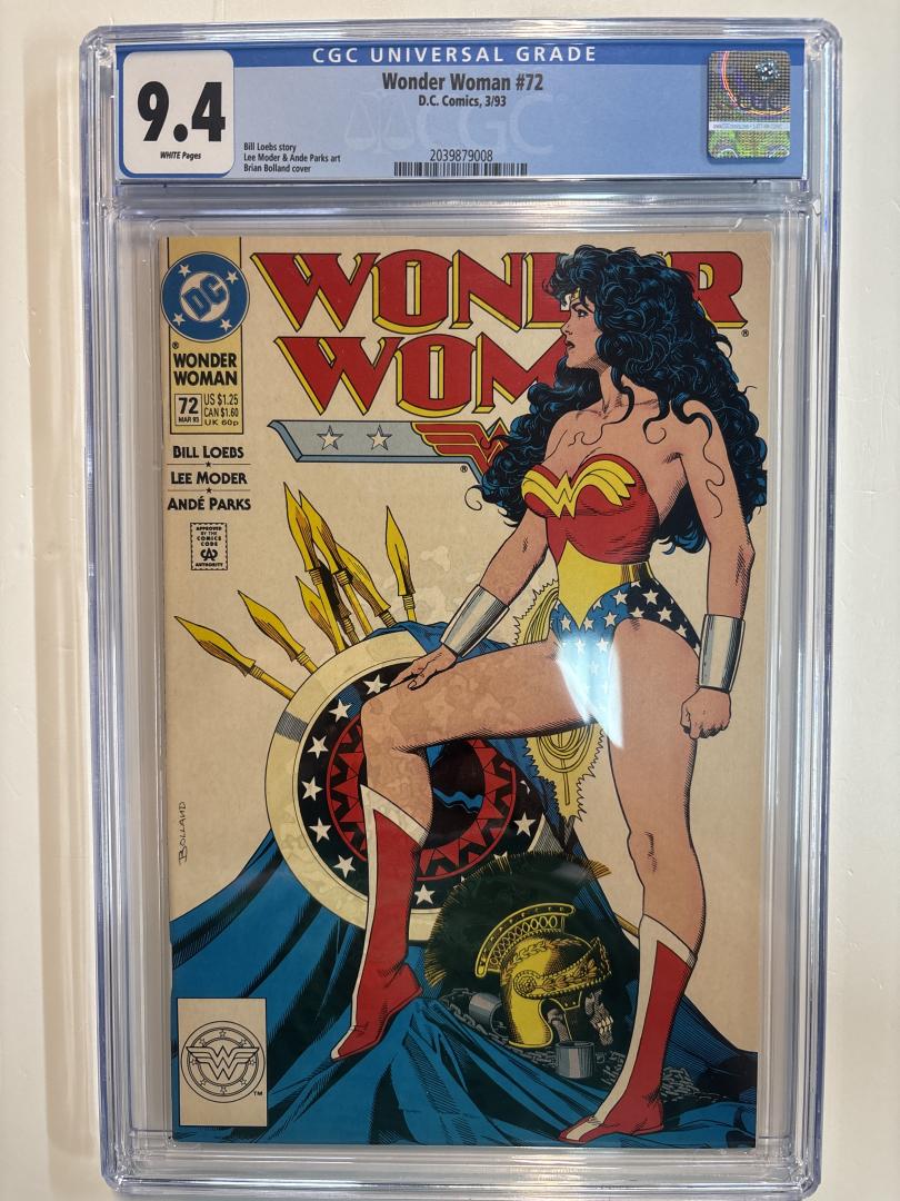 Wonder Woman #72 CGC 9.4 Origin Retold Direct Edition DC 1993