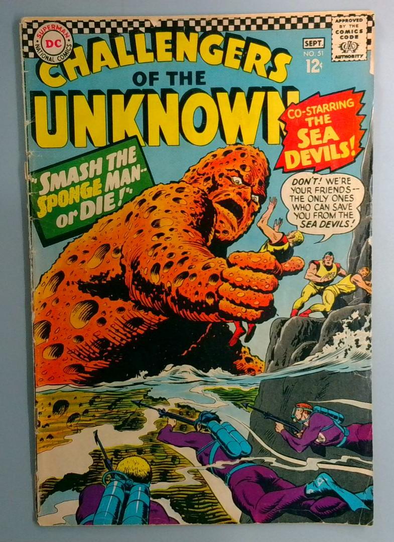 Challengers of the Unknown #51 Detached Cover, DC 1966