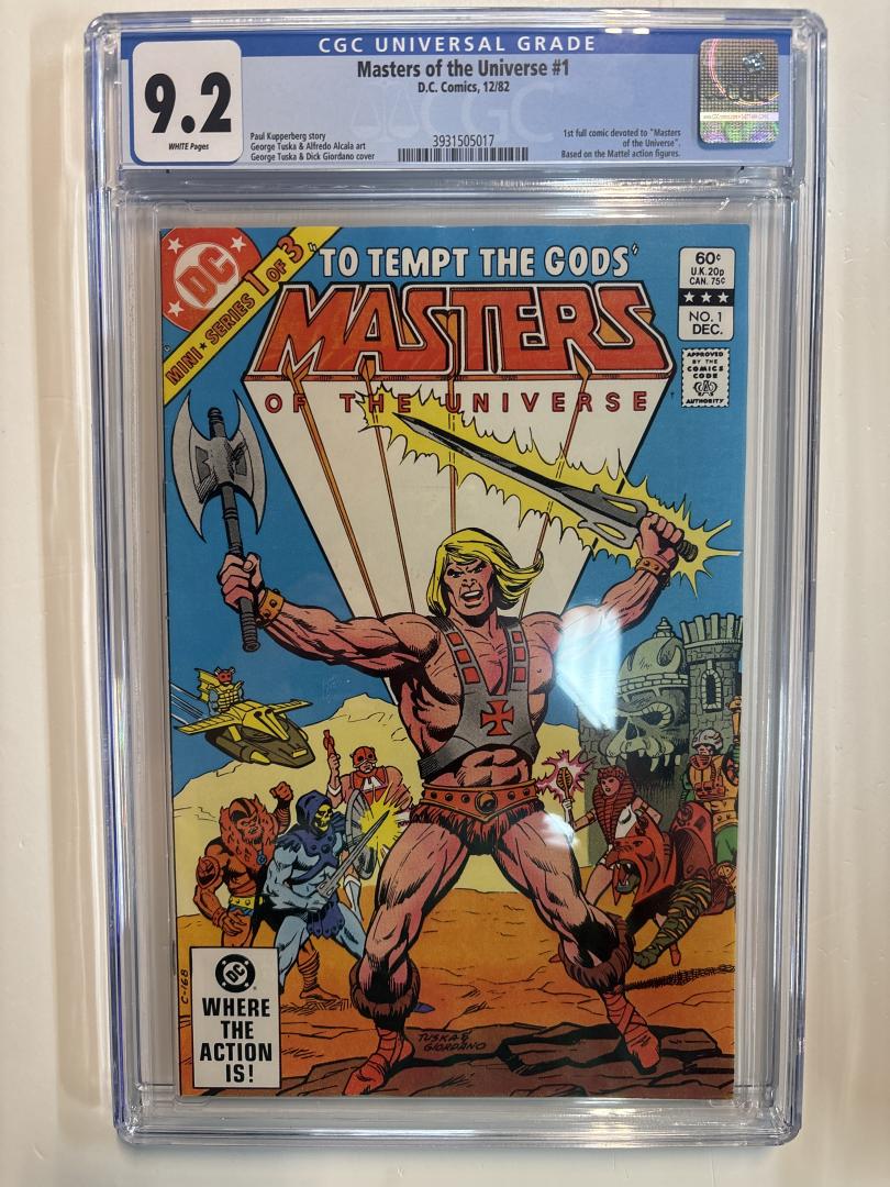 Masters of the Universe #1 9.2 CGC DC Comics 1982