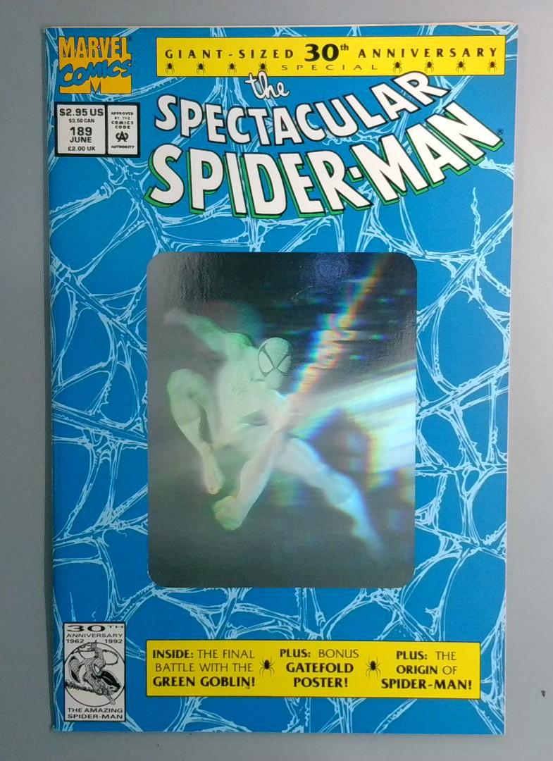 Spectacular Spider-Man #189 NM Hologram Cover Marvel Comics 1992