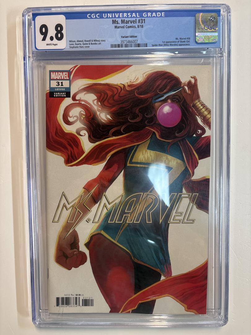 Ms. Marvel #31 9.8 CGC Marvel 2018