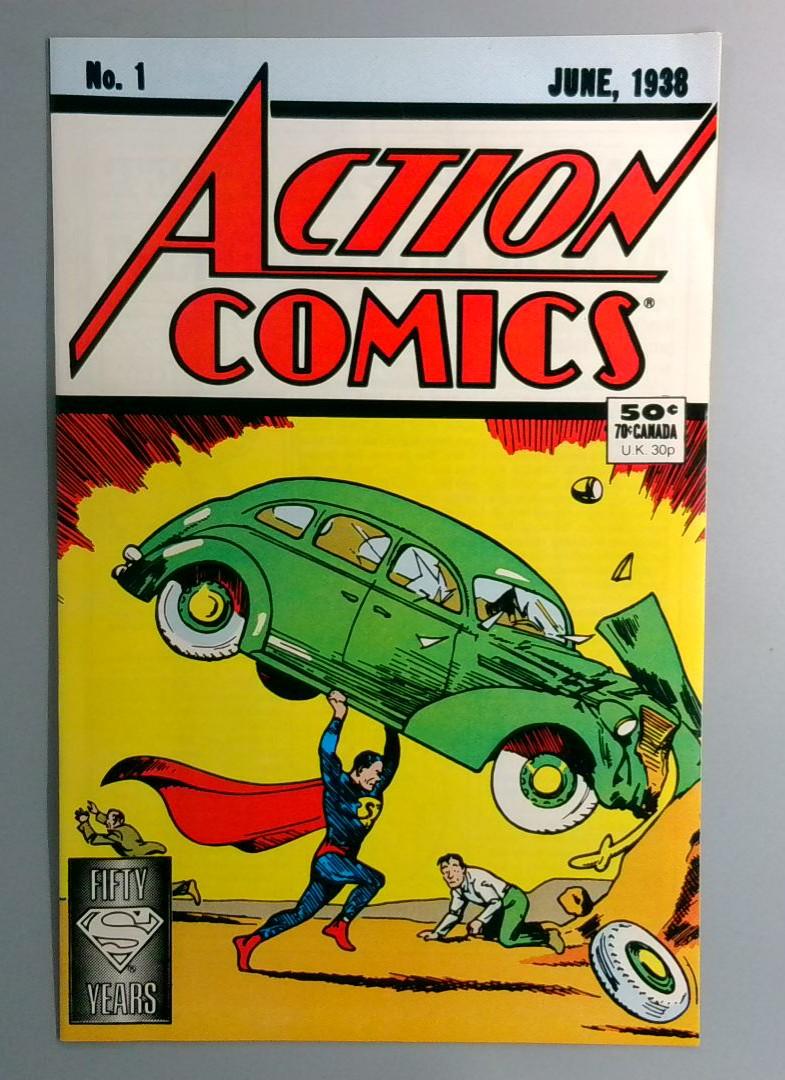 Action Comics #1 1988 Reprint [50 Cent White Box Edition] DC 1988