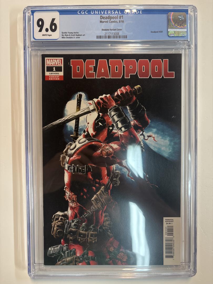 Deadpool #1 9.6 CGC Marvel 2018