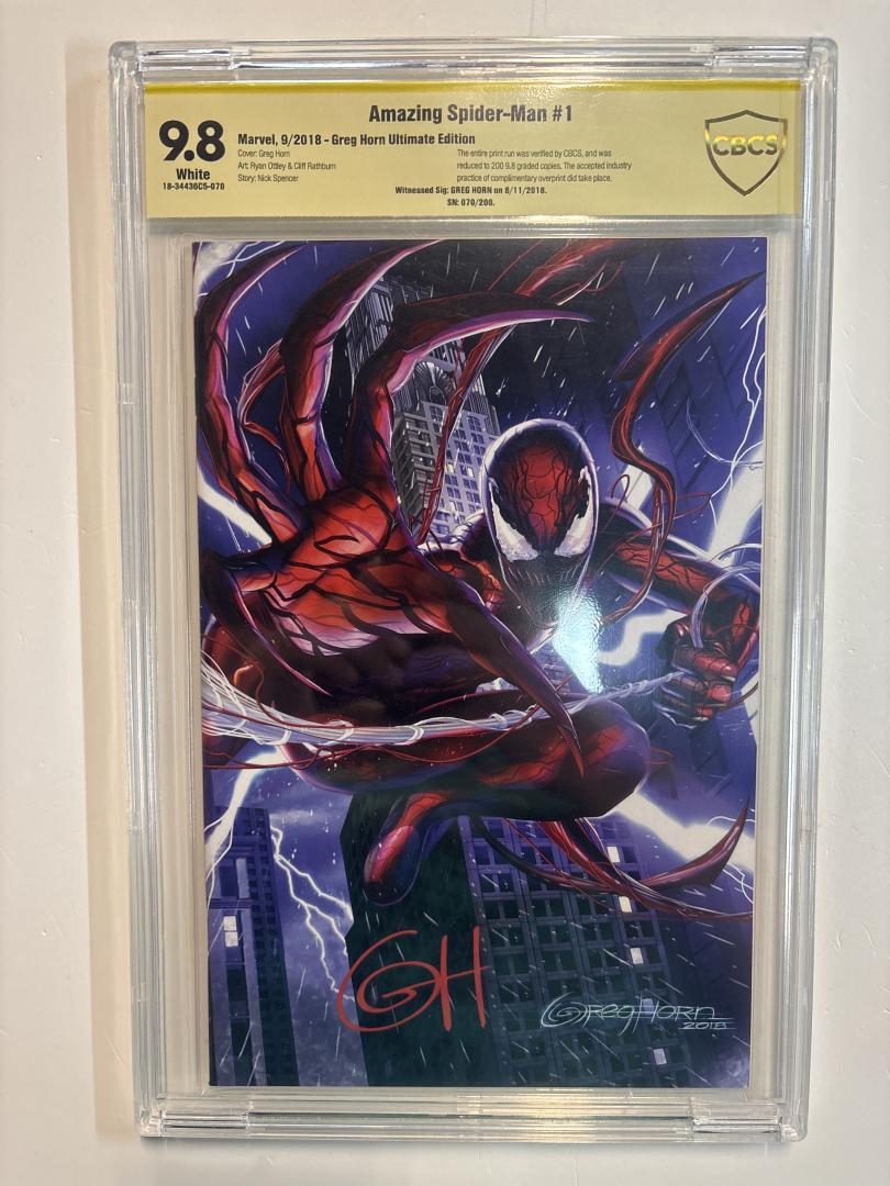 Amazing Spider-Man #1 9.8 CBCS Greg Horn Ultimate Edition Marvel 2018