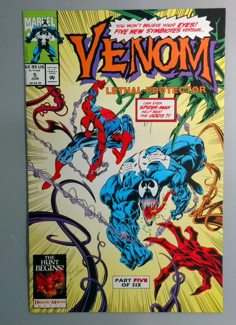 Venom: Lethal Protector #5 NM- 1st Full Life Foundation Symbiotes Marvel 1993